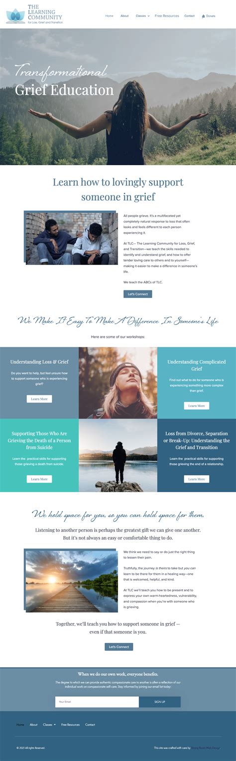 grief coaching website templates.